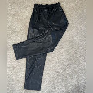 A New Day Women's Sleek Black Elastic Joggers